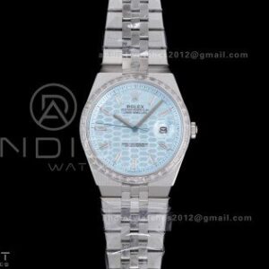 Land Dweller 127336 SS ESF Ice Blue Dial On SS Bracelet A7135