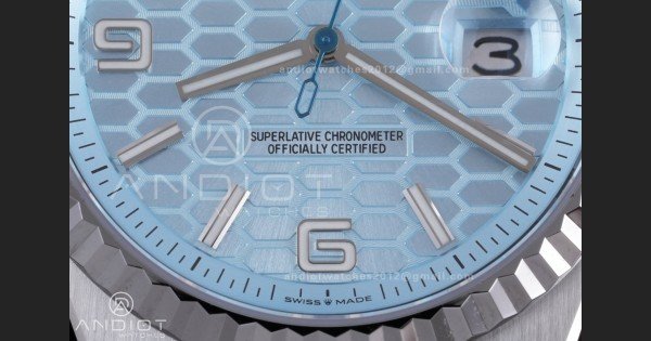 Land Dweller 127336 SS ESF Ice Blue Dial On SS Bracelet A7135 - Image 5