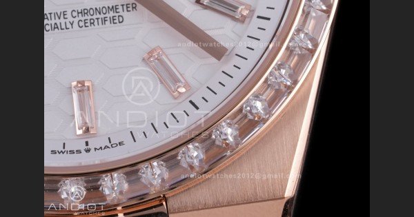 Land Dweller 127385 Diamond Bezel RG ESF White Dial T Diamond Marker On RG Bracelet A7135 - Image 7