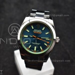 Milgauss 116400 GV VSF 1:1 Best Edition 904L Steel Blue Dial on SS Bracelet VS3131