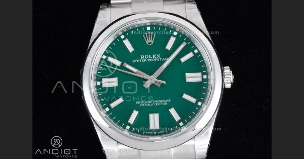 Oyster Perpetual 124300 41mm VSF 1:1 Best Edition 904L Steel Green Dial DD3230 V2 - Image 3