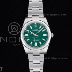 Oyster Perpetual 124300 41mm VSF 1:1 Best Edition 904L Steel Green Dial DD3230 V2