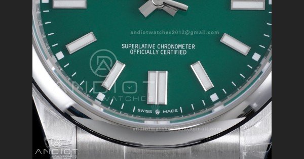 Oyster Perpetual 124300 41mm VSF 1:1 Best Edition 904L Steel Green Dial DD3230 V2 - Image 5