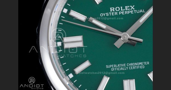 Oyster Perpetual 124300 41mm VSF 1:1 Best Edition 904L Steel Green Dial DD3230 V2 - Image 6