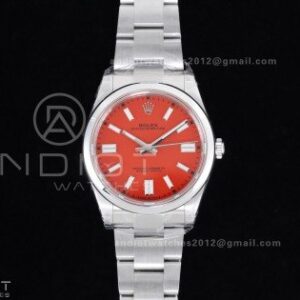 Oyster Perpetual 124300 41mm VSF 1:1 Best Edition 904L Steel Red Dial DD3230 V2