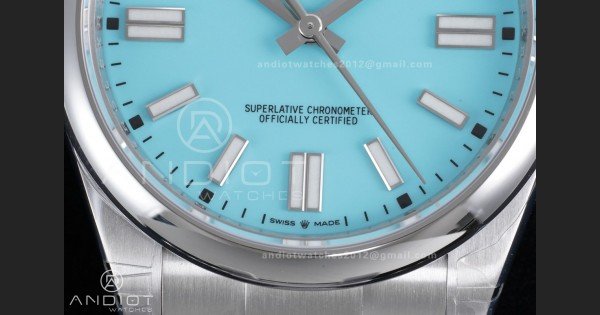 Oyster Perpetual 124300 41mm VSF 1:1 Best Edition 904L Steel Tiffany Blue Dial DD3230 V2 - Image 5