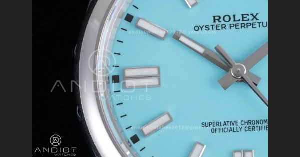 Oyster Perpetual 124300 41mm VSF 1:1 Best Edition 904L Steel Tiffany Blue Dial DD3230 V2 - Image 6