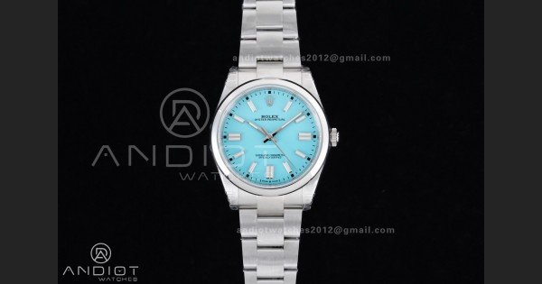 Oyster Perpetual 124300 41mm VSF 1:1 Best Edition 904L Steel Tiffany Blue Dial DD3230 V2