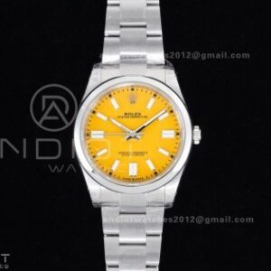 Oyster Perpetual 124300 41mm VSF 1:1 Best Edition 904L Steel Yellow Dial DD3230 V2