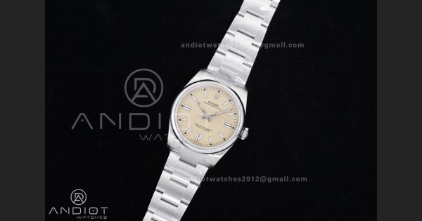 Oyster Perpetual 126000 36mm KRF 1:1 Best Edition 904L Steel Beige Dial VR3230 - Image 2