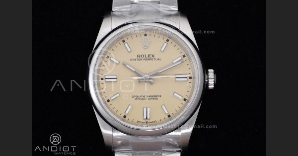 Oyster Perpetual 126000 36mm KRF 1:1 Best Edition 904L Steel Beige Dial VR3230 - Image 3