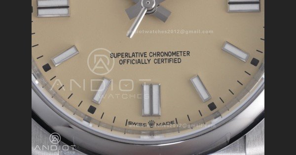 Oyster Perpetual 126000 36mm KRF 1:1 Best Edition 904L Steel Beige Dial VR3230 - Image 6