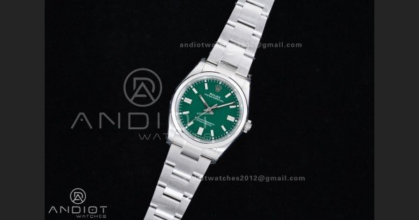Oyster Perpetual 126000 36mm VSF 1:1 Best Edition 904L Steel Green Dial DD3230 V2 - Image 2
