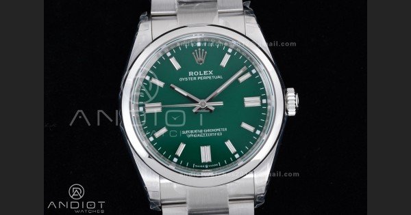 Oyster Perpetual 126000 36mm VSF 1:1 Best Edition 904L Steel Green Dial DD3230 V2 - Image 3