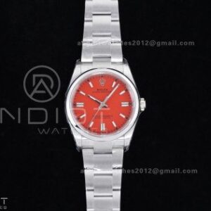 Oyster Perpetual 126000 36mm VSF 1:1 Best Edition 904L Steel Red Dial DD3230 V2