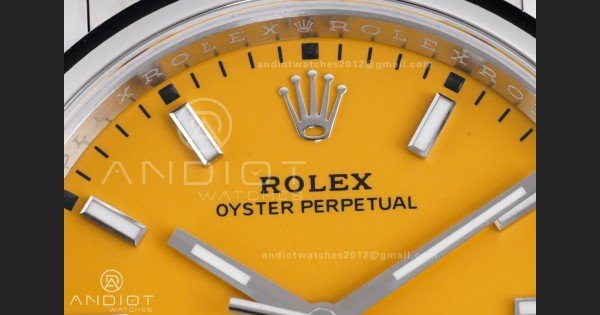 Oyster Perpetual 126000 36mm VSF 1:1 Best Edition 904L Steel Yellow Dial DD3230 V2 - Image 4