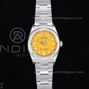 Oyster Perpetual 126000 36mm VSF 1:1 Best Edition 904L Steel Yellow Dial DD3230 V2