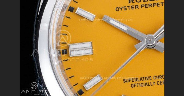 Oyster Perpetual 126000 36mm VSF 1:1 Best Edition 904L Steel Yellow Dial DD3230 V2 - Image 6