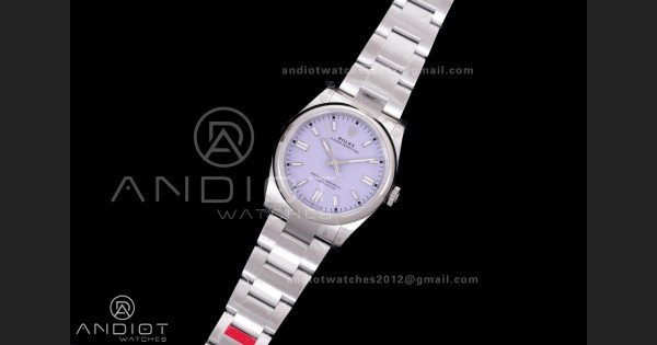 Oyster Perpetual 36mm 126000 904L VSF 1:1 Best Edition 2025 Lavender Purple Dial on 904L SS Bracelet VS3230 - Image 2
