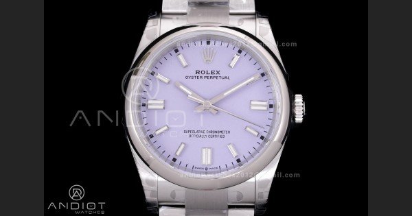 Oyster Perpetual 36mm 126000 904L VSF 1:1 Best Edition 2025 Lavender Purple Dial on 904L SS Bracelet VS3230 - Image 3