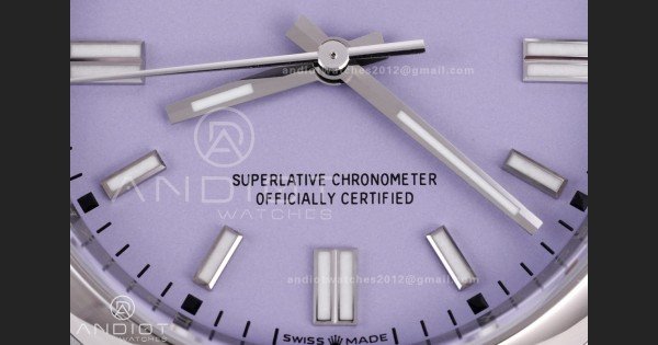 Oyster Perpetual 36mm 126000 904L VSF 1:1 Best Edition 2025 Lavender Purple Dial on 904L SS Bracelet VS3230 - Image 6
