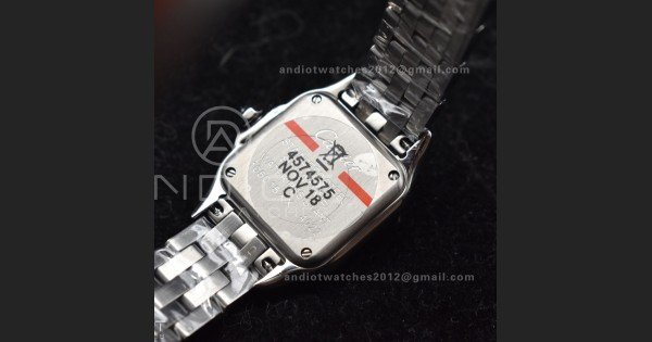 Panthère 22mm BVF 1:1 Best Edition SS White Dial Diamonds Bezel on SS Bracelet Ronda Quartz - Image 9