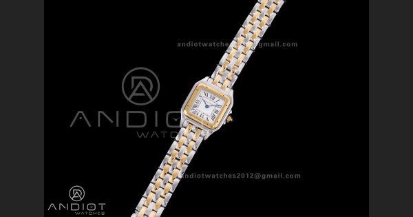 Panthère 22mm BVF 1:1 Best Edition SS/YG White Dial on SS/YG Bracelet Ronda Quartz - Image 2