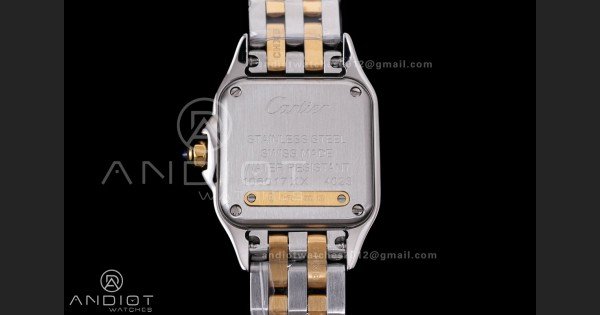 Panthère 22mm BVF 1:1 Best Edition SS/YG White Dial on SS/YG Bracelet Ronda Quartz - Image 6