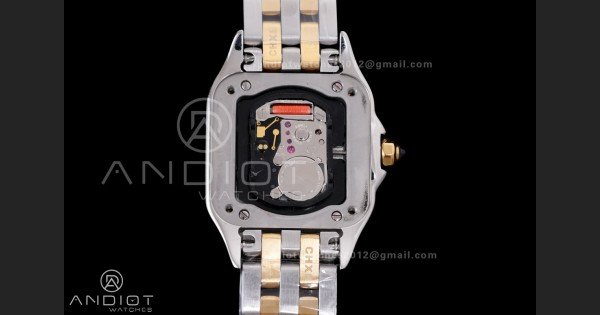 Panthère 22mm BVF 1:1 Best Edition SS/YG White Dial on SS/YG Bracelet Ronda Quartz - Image 9