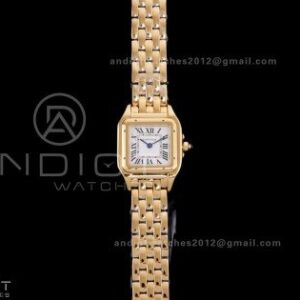 Panthère 22mm BVF 1:1 Best Edition YG White Dial on YG Bracelet Ronda Quartz