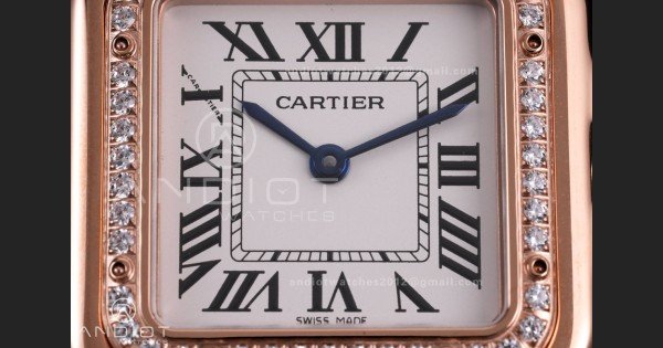 Panthère 27mm BVF 1:1 Best Edition RG White Dial Diamonds Bezel on RG Bracelet Ronda Quartz - Image 4