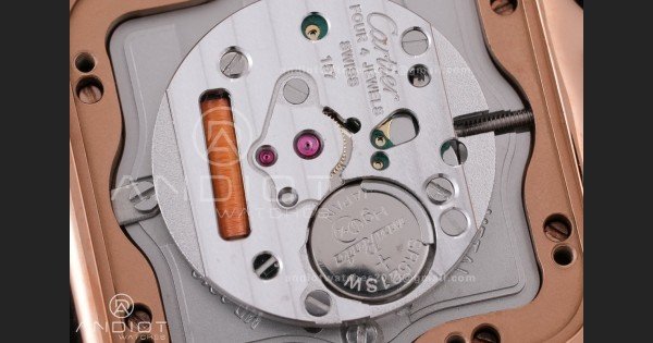 Panthère 27mm BVF 1:1 Best Edition RG White Dial Diamonds Bezel on RG Bracelet Ronda Quartz - Image 9