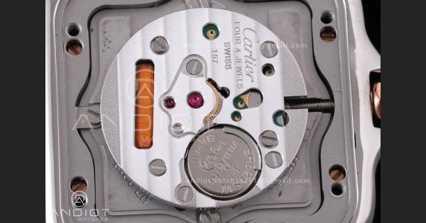 Panthère 27mm BVF 1:1 Best Edition SS/RG White Dial Diamonds Bezel on SS/RG Bracelet Ronda Quartz - Image 8