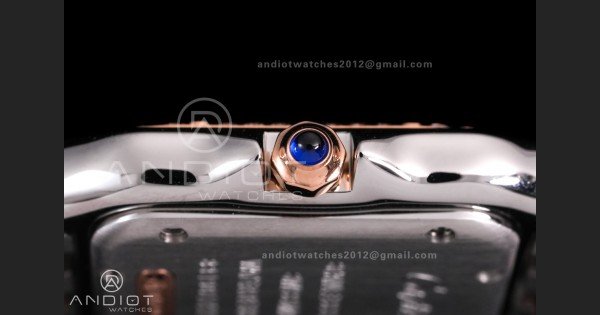 Panthère 27mm BVF 1:1 Best Edition SS/RG White Dial Diamonds Bezel on SS/RG Bracelet Ronda Quartz - Image 9