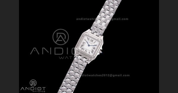 Panthère 27mm BVF 1:1 Best Edition SS White Dial on SS Bracelet Ronda Quartz - Image 2