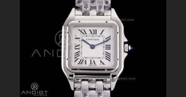 Panthère 27mm BVF 1:1 Best Edition SS White Dial on SS Bracelet Ronda Quartz - Image 3