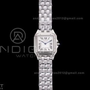 Panthère 27mm BVF 1:1 Best Edition SS White Dial on SS Bracelet Ronda Quartz