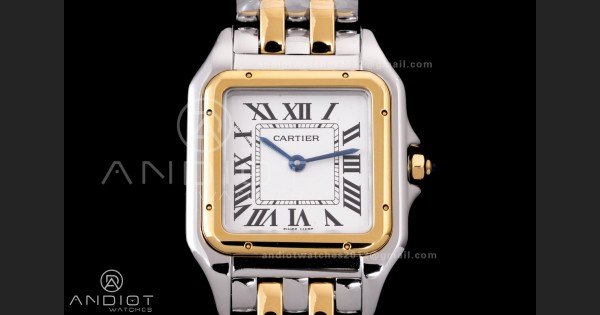 Panthère 27mm BVF 1:1 Best Edition SS/YG White Dial on SS/YG Bracelet Ronda Quartz - Image 3