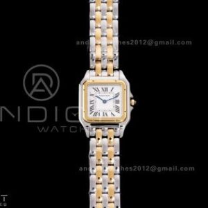 Panthère 27mm BVF 1:1 Best Edition SS/YG White Dial on SS/YG Bracelet Ronda Quartz
