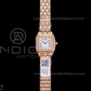 Panthère Ladies 22mm RG AF 1:1 Best Edition White Dial on RG Bracelet Ronda Quartz