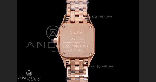 Panthère Ladies 22mm RG AF 1:1 Best Edition White Dial on RG Bracelet Ronda Quartz - Image 5