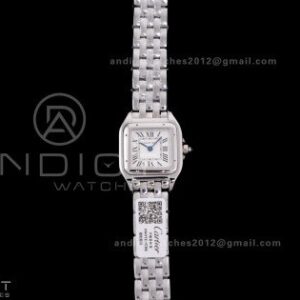 Panthère Ladies 22mm SS AF 1:1 Best Edition White Dial on SS Bracelet Ronda Quartz