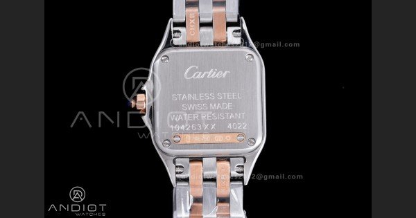 Panthère Ladies 22mm SS/RG AF 1:1 Best Edition White Dial on SS/RG Bracelet Ronda Quartz - Image 5
