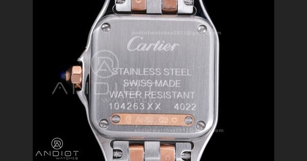 Panthère Ladies 22mm SS/RG AF 1:1 Best Edition White Dial on SS/RG Bracelet Ronda Quartz - Image 6
