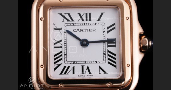 Panthère Ladies 27mm RG AF 1:1 Best Edition White Dial on RG Bracelet Ronda Quartz - Image 4