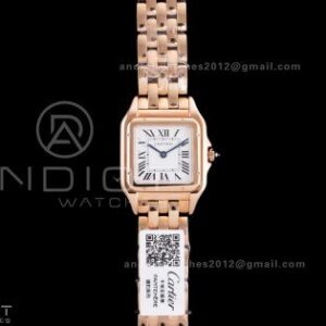 Panthère Ladies 27mm RG AF 1:1 Best Edition White Dial on RG Bracelet Ronda Quartz