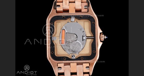 Panthère Ladies 27mm RG AF 1:1 Best Edition White Dial on RG Bracelet Ronda Quartz - Image 8