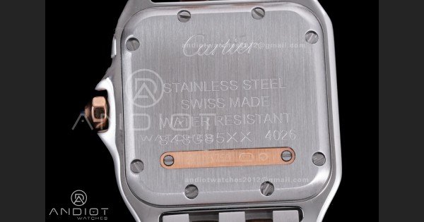 Panthère Ladies 27mm SS/RG AF 1:1 Best Edition White Dial Diamonds Bezel on SS/RG Bracelet Ronda Quartz - Image 6