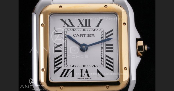 Panthère Ladies 27mm SS/YG AF 1:1 Best Edition White Dial on SS/YG Bracelet Ronda Quartz - Image 3