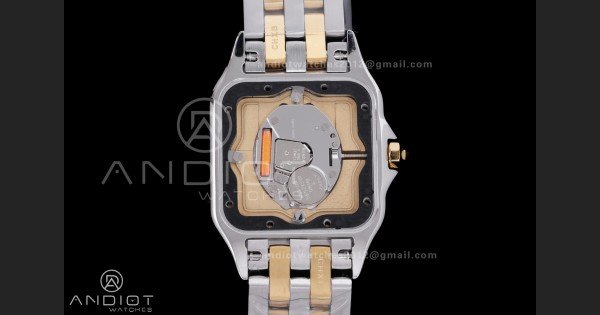 Panthère Ladies 27mm SS/YG AF 1:1 Best Edition White Dial on SS/YG Bracelet Ronda Quartz - Image 7